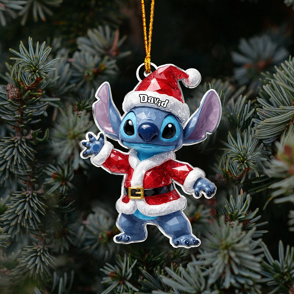 Personalized Ohana Ornament Custom Name Acrylic Gift for Family Ornament GradoCreations