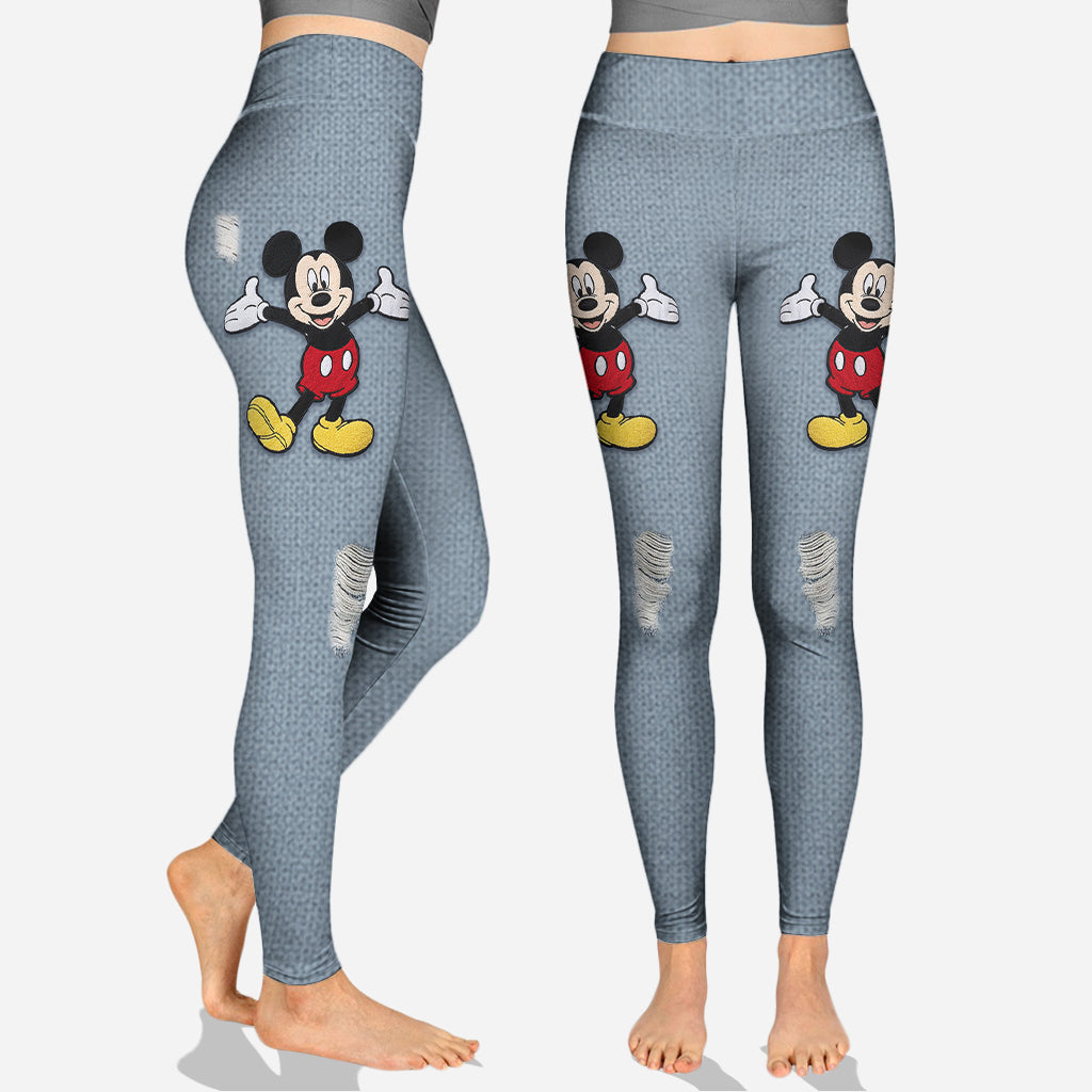 Personalized Mickey Mouse Hoodie and Leggings Set for Kids Hoodie & Leggings GradoCreations