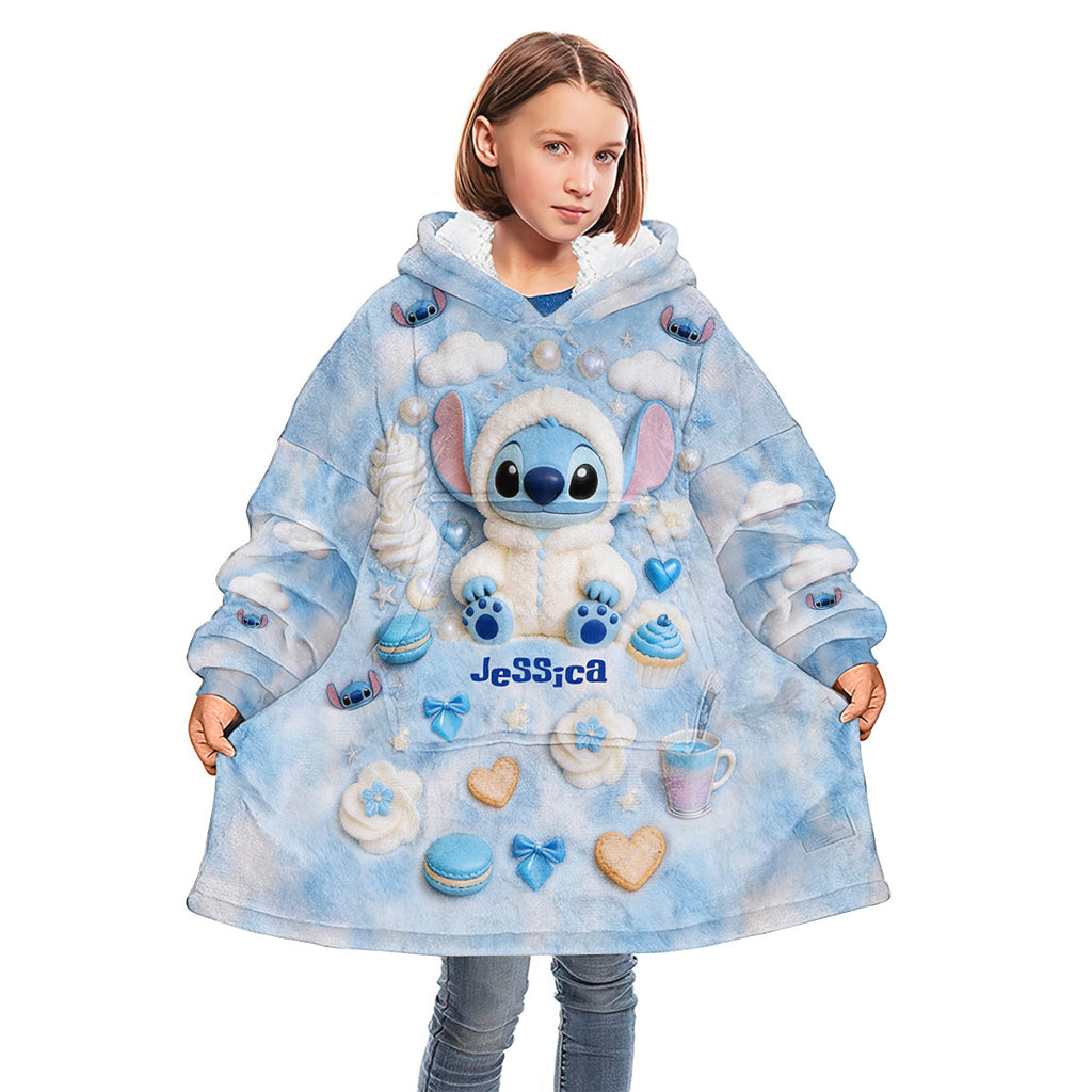 Personalized Ohana Blanket Hoodie Custom Name Family Gift Blanket Hoodie GradoCreations