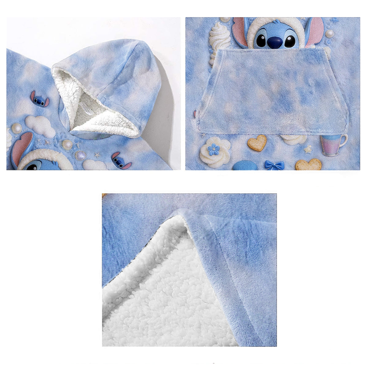 Personalized Ohana Blanket Hoodie Custom Name Family Gift Blanket Hoodie GradoCreations