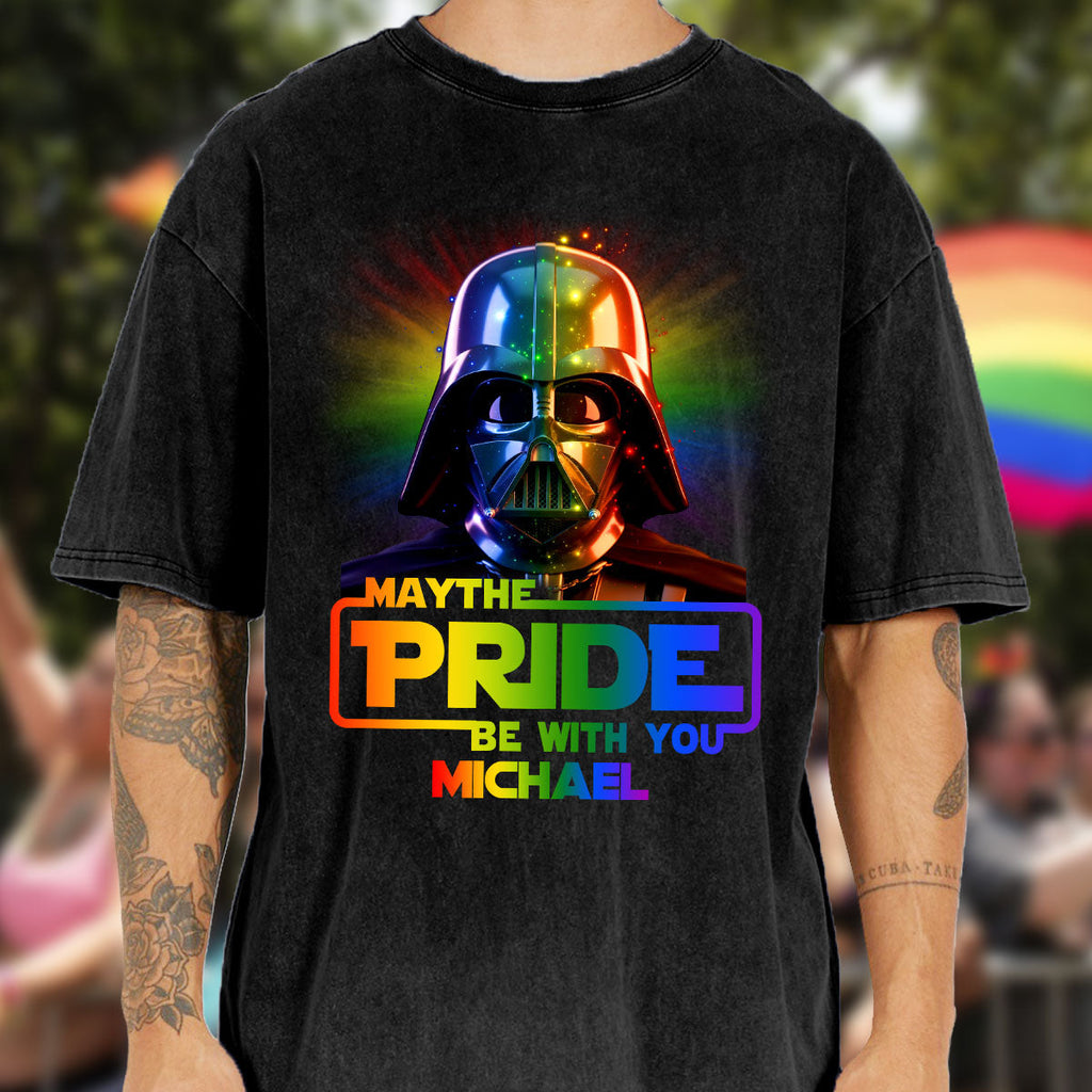 Personalized LGBT Support T-Shirt Custom Name Pride Gift Wash T-shirt GradoCreations