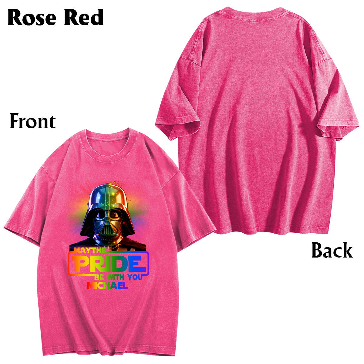 Personalized LGBT Support T-Shirt Custom Name Pride Gift Wash T-shirt GradoCreations