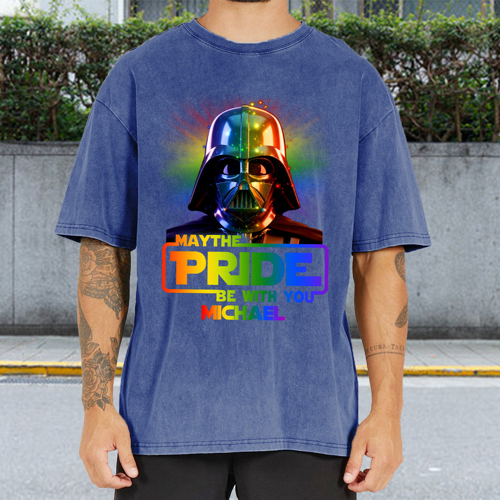 Personalized LGBT Support T-Shirt Custom Name Pride Gift Wash T-shirt GradoCreations