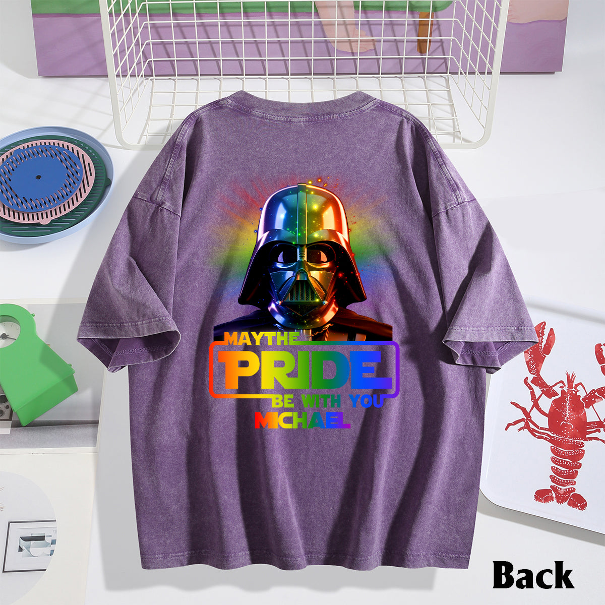 Personalized LGBT Support T-Shirt Custom Name Pride Gift Wash T-shirt GradoCreations