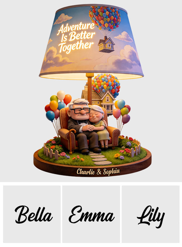 Personalized 3D Acrylic LED Night Light Unique Couple Gift Acrylic LED Night Light GradoCreations