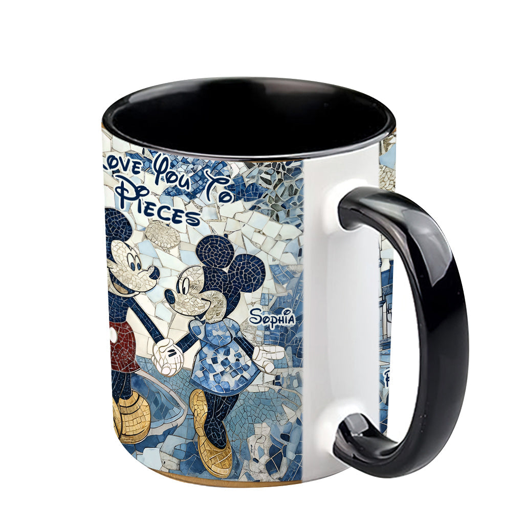 Personalized I Love You To Pieces Accent Mug for Couples Accent Mug GradoCreations