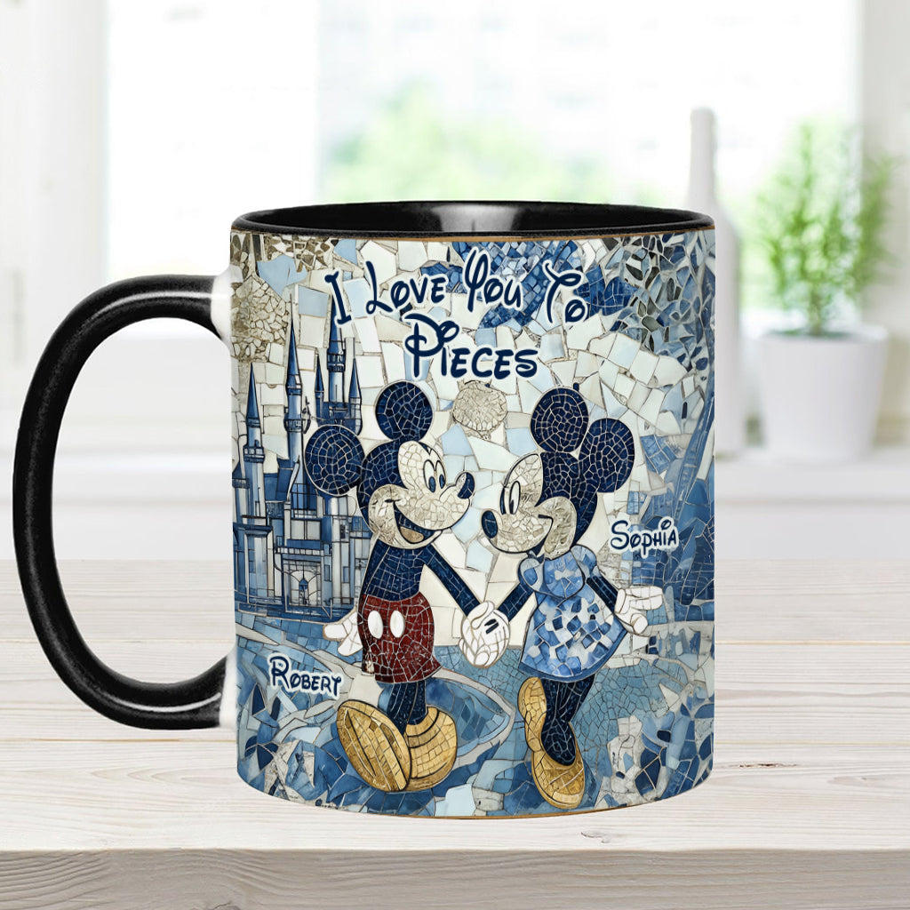 Personalized I Love You To Pieces Accent Mug for Couples Accent Mug GradoCreations