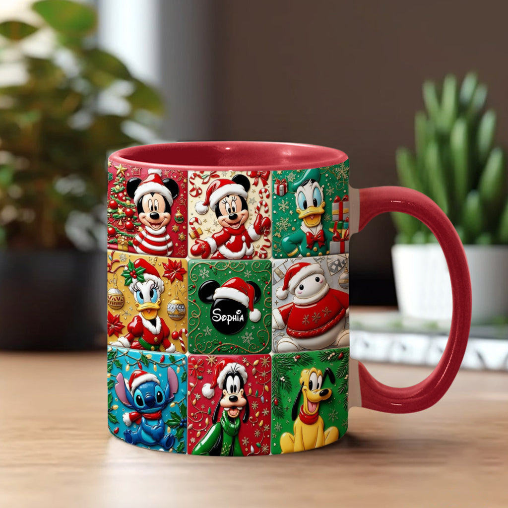 Personalized Magical Friends Accent Mug Custom Name Gift for Christmas Accent Mug GradoCreations