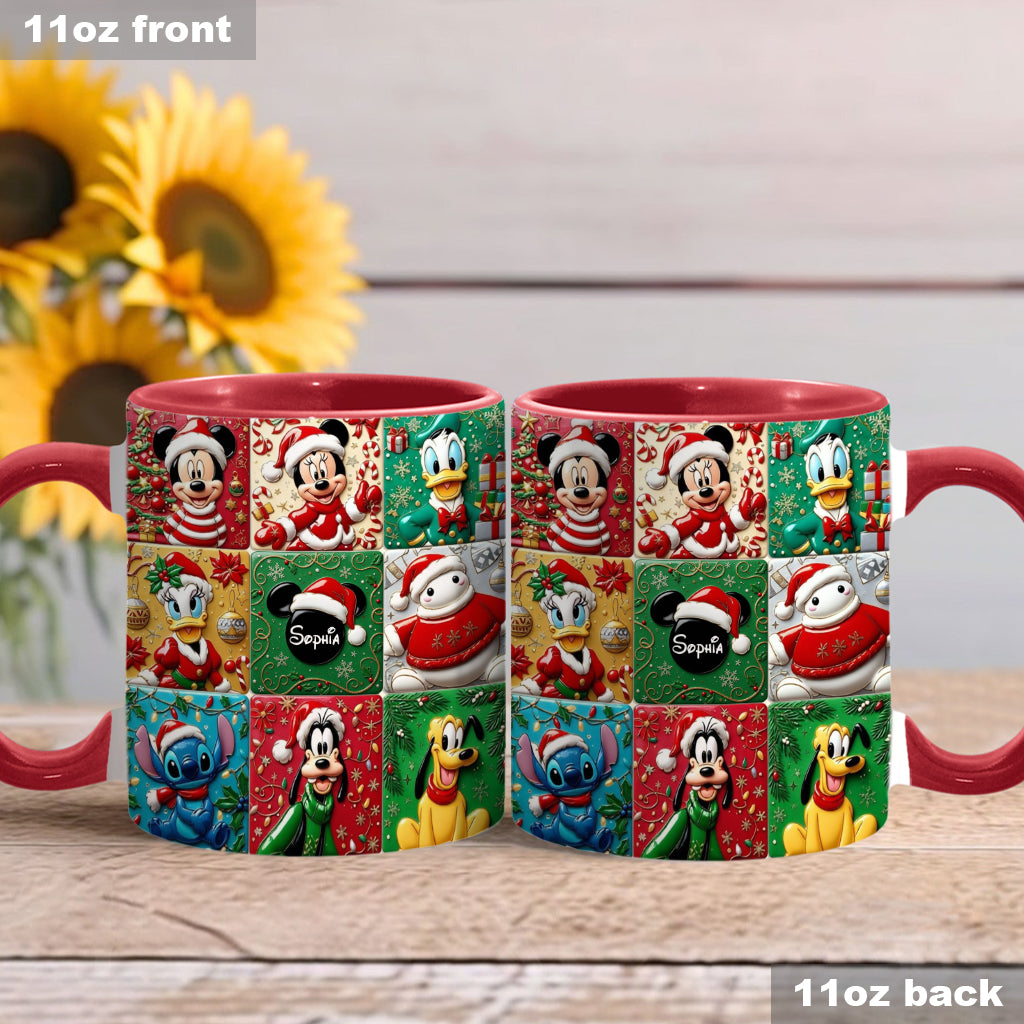 Personalized Magical Friends Accent Mug Custom Name Gift for Christmas Accent Mug GradoCreations