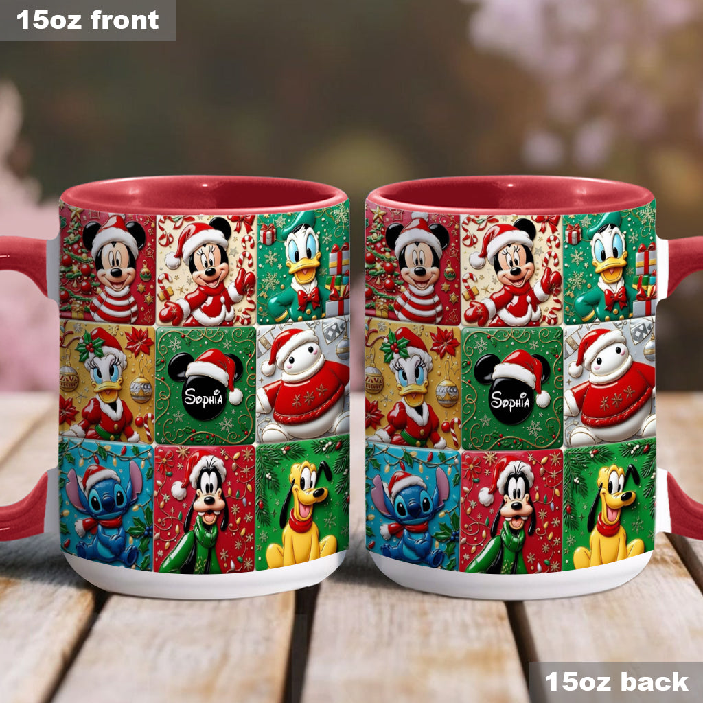 Personalized Magical Friends Accent Mug Custom Name Gift for Christmas Accent Mug GradoCreations