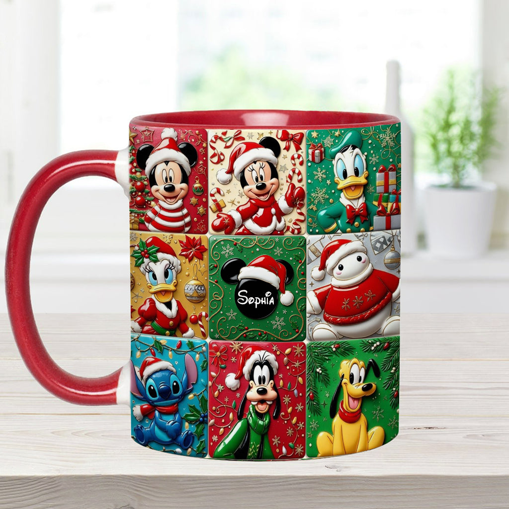 Personalized Magical Friends Accent Mug Custom Name Gift for Christmas Accent Mug GradoCreations