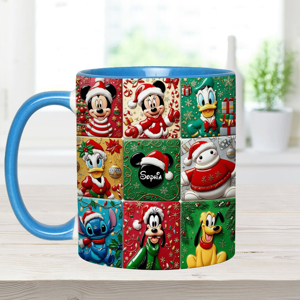 Personalized Magical Friends Accent Mug Custom Name Gift for Christmas Accent Mug GradoCreations