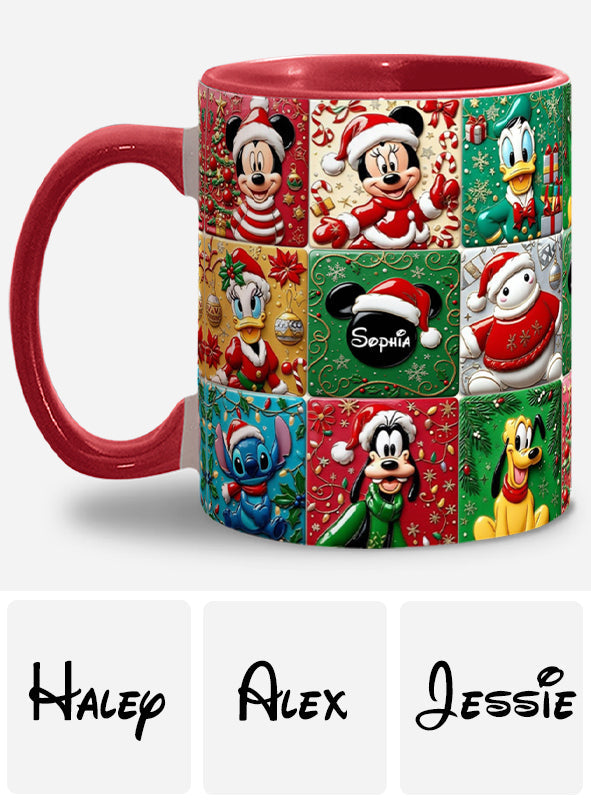Personalized Magical Friends Accent Mug Custom Name Gift for Christmas Accent Mug GradoCreations