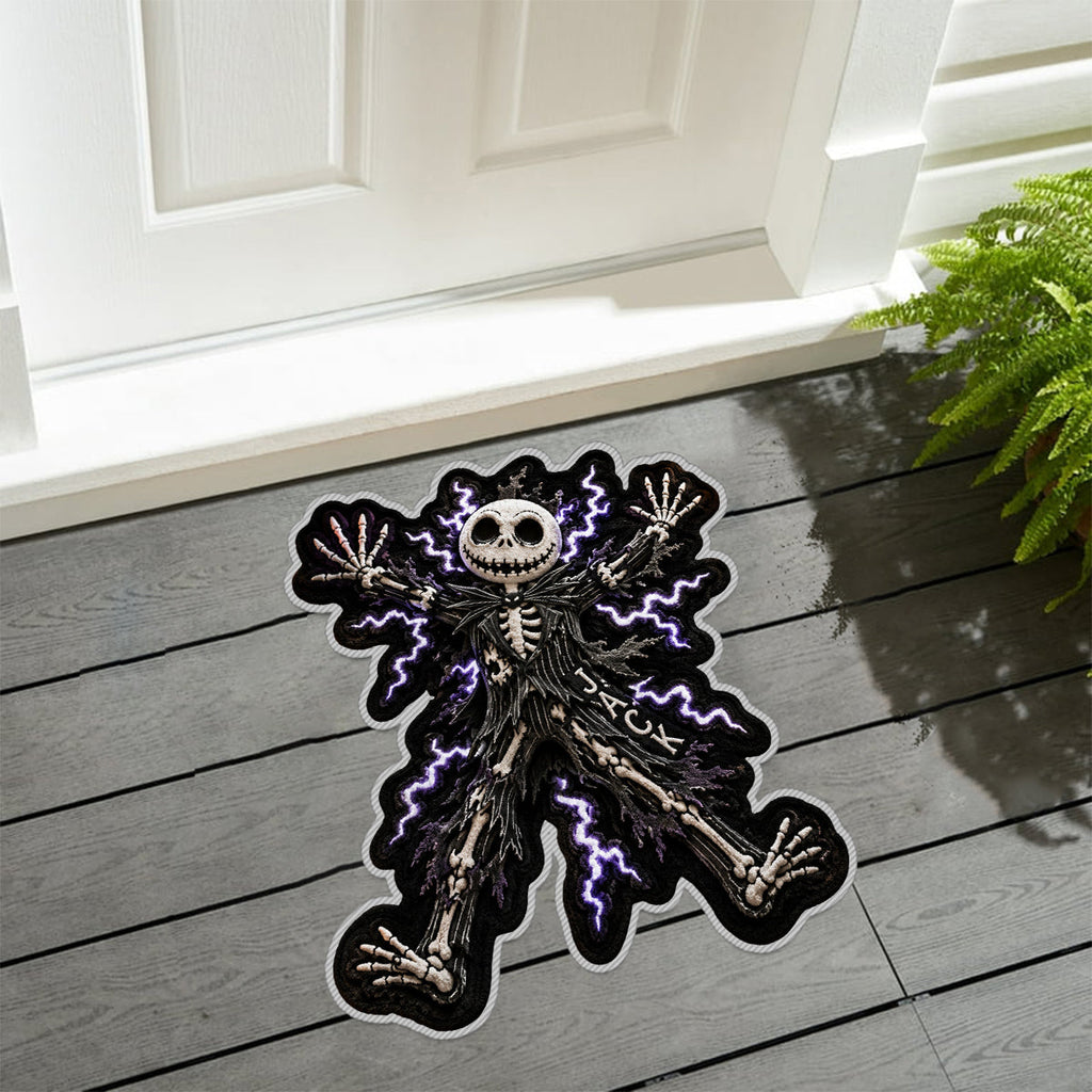 Personalized Spooky Skeleton Tufted Rug Halloween Decor Gift Tufted Rug GradoCreations
