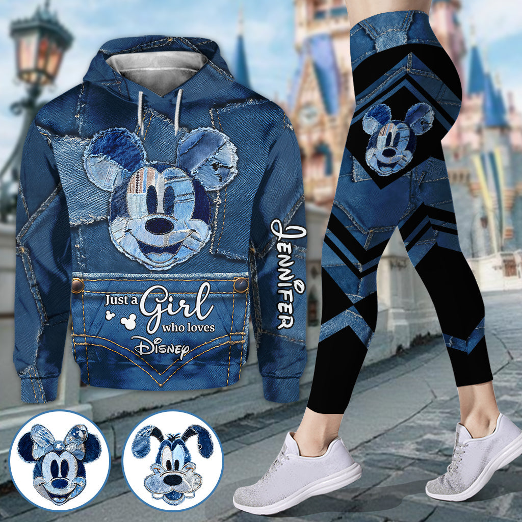 Personalized Disney Mickey Mouse Hoodie & Leggings Set for Girls Hoodie & Leggings GradoCreations