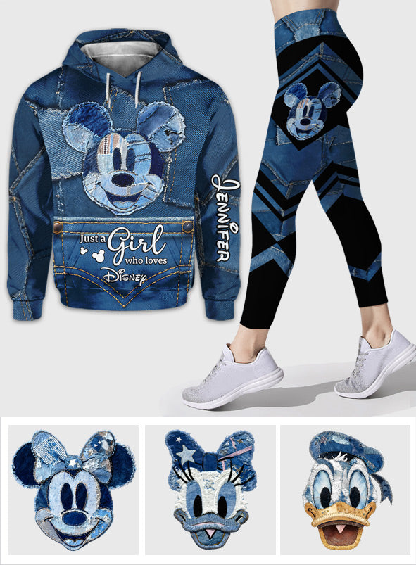 Personalized Disney Mickey Mouse Hoodie & Leggings Set for Girls Hoodie & Leggings GradoCreations