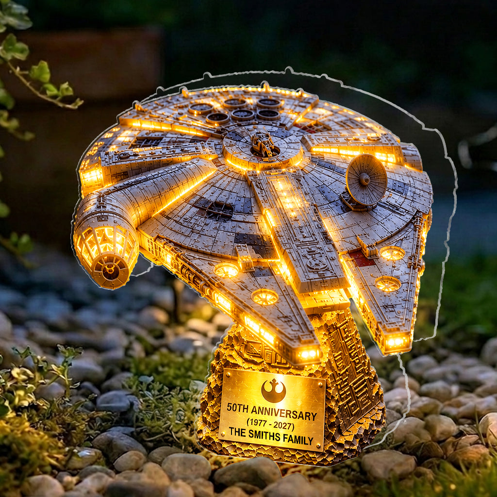 Custom Solar Acrylic Light 3D Design Personalized Gift for Dad Solar Acrylic Light GradoCreations