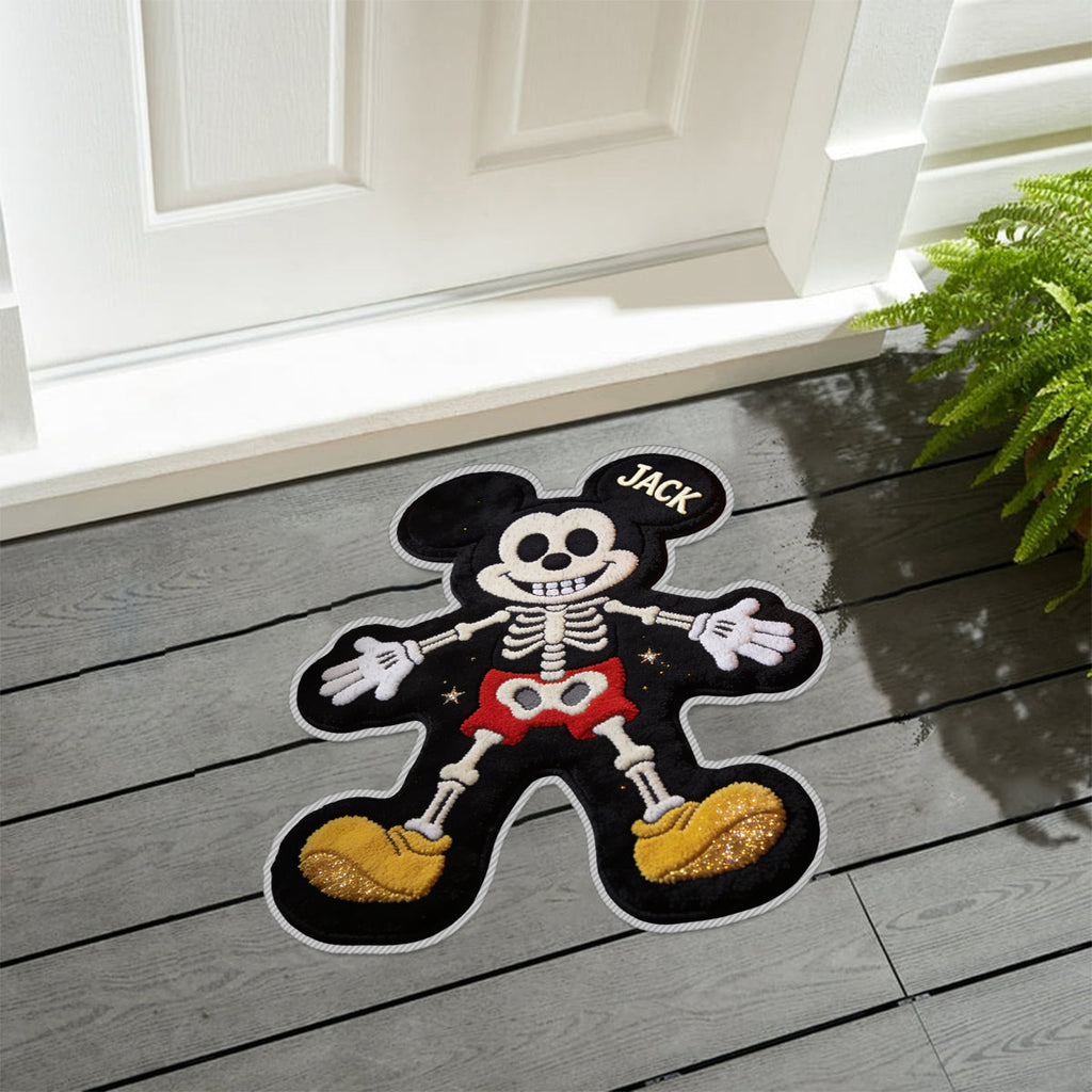 Personalized Non-Slip Tufted Rug Cute Skeleton Design Gift Idea Non-Slip Tufted Rug GradoCreations