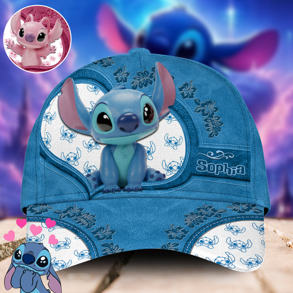 Personalized Stitch Classic Cap Custom Name Gift for Kids Classic Cap GradoCreations