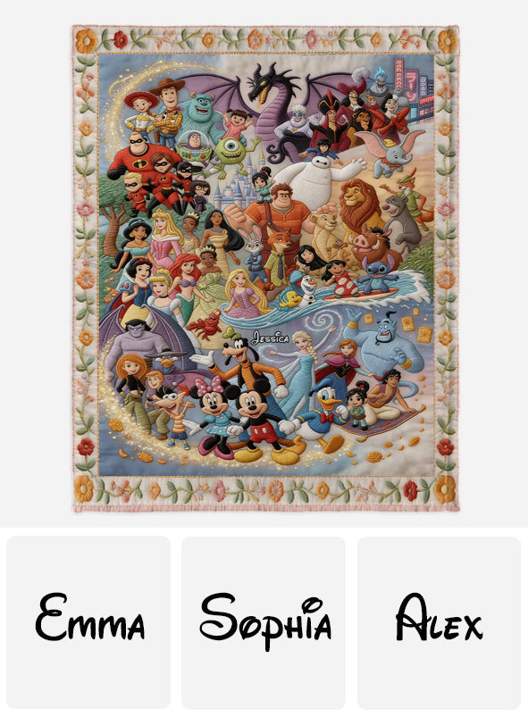 Personalized Blanket for Movie Fans | Custom Name Gift Blanket GradoCreations
