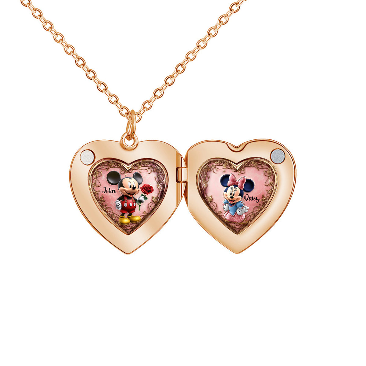 Personalized Heart Locket Necklace Custom Photo Pendant Gift Locket Pendant Necklace GradoCreations