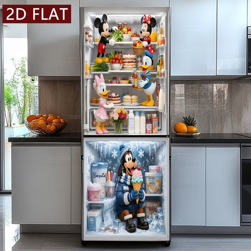 Personalized 3D Mouse Fridge Decal Decorative Door Sticker Door Sticker GradoCreations