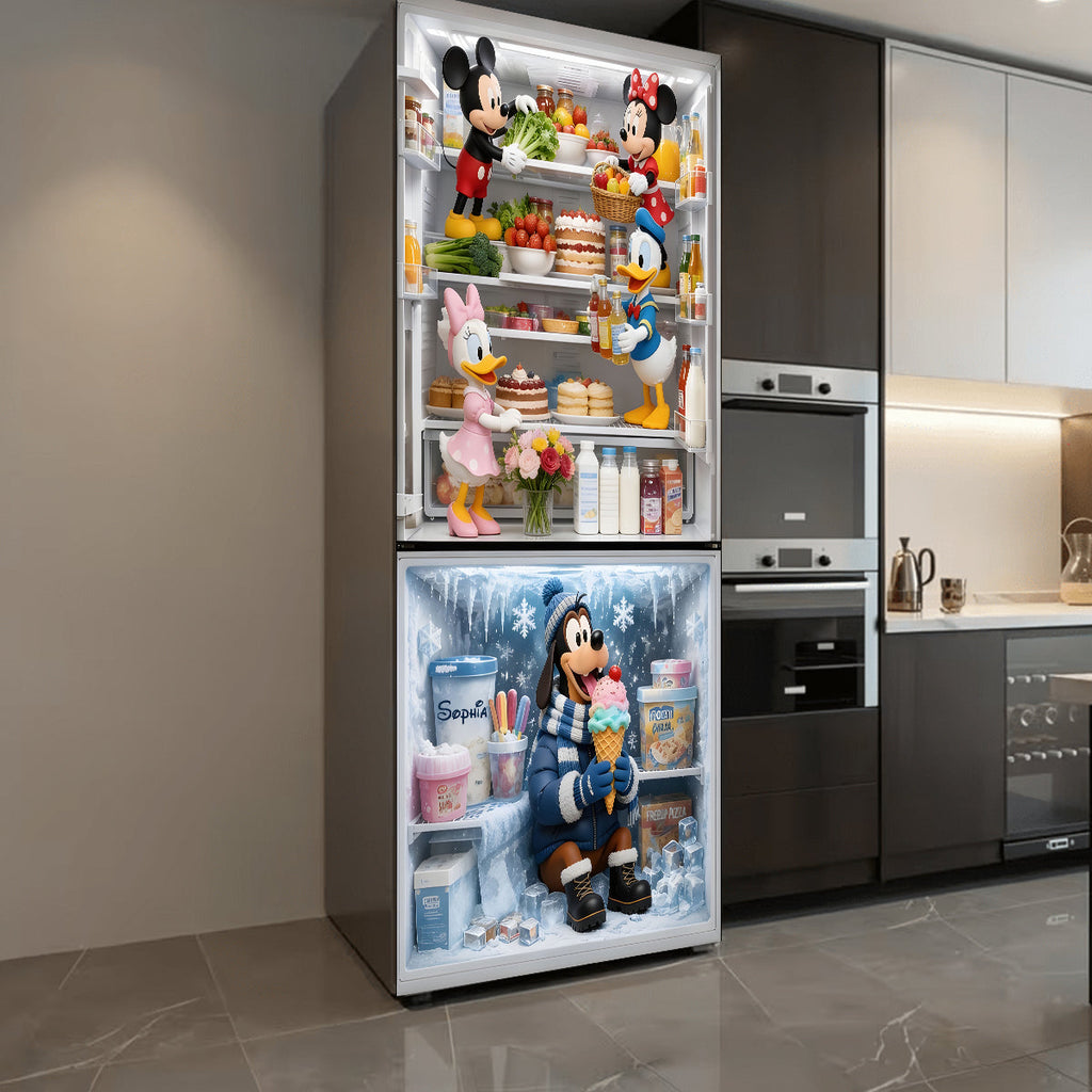 Personalized 3D Mouse Fridge Decal Decorative Door Sticker Door Sticker GradoCreations