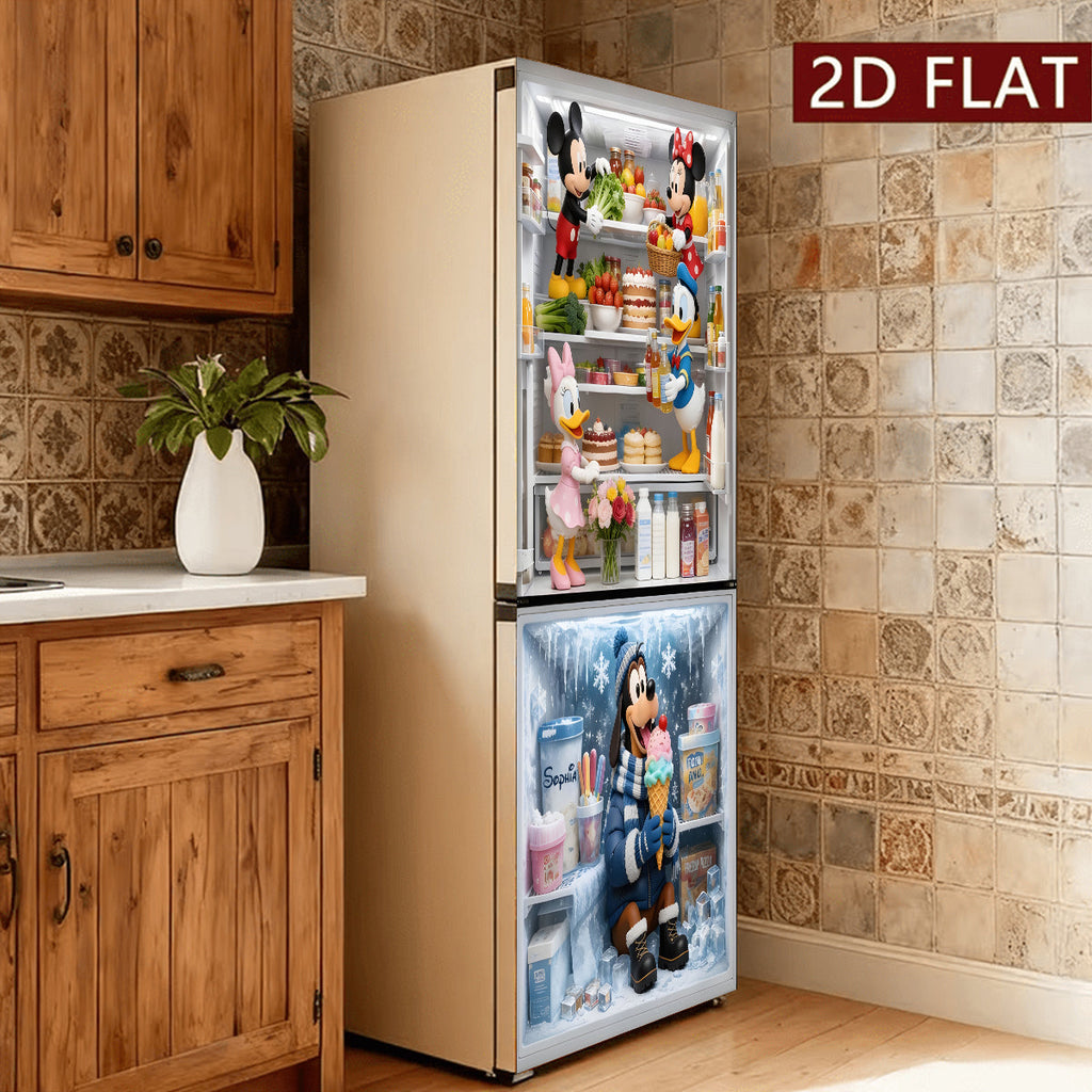 Personalized 3D Mouse Fridge Decal Decorative Door Sticker Door Sticker GradoCreations