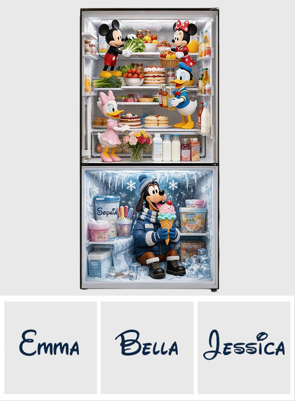 Personalized 3D Mouse Fridge Decal Decorative Door Sticker Door Sticker GradoCreations