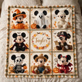 Personalized Mickey Mouse Blanket Custom Name Gift for Halloween Blanket GradoCreations