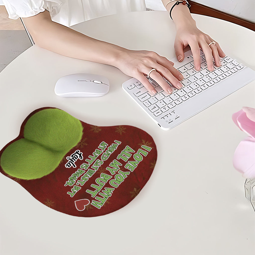 Personalized 3D Mouse Pad Funny Gift for Him Christmas 3D Mouse Pad GradoCreations