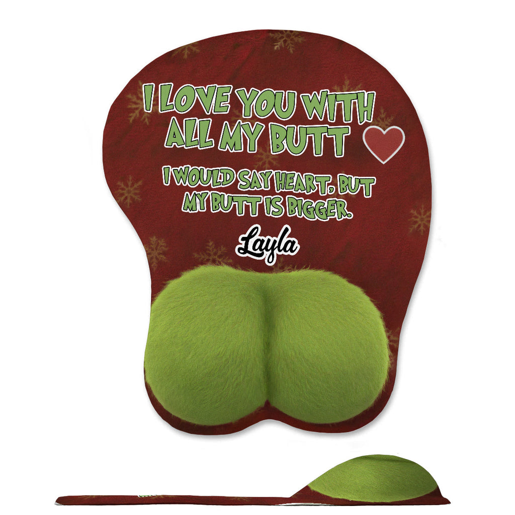 Personalized 3D Mouse Pad Funny Gift for Him Christmas 3D Mouse Pad GradoCreations