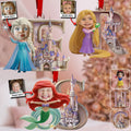 Personalized Transparent Mouse Ornament for Christmas Gift One-sided Ornament GradoCreations