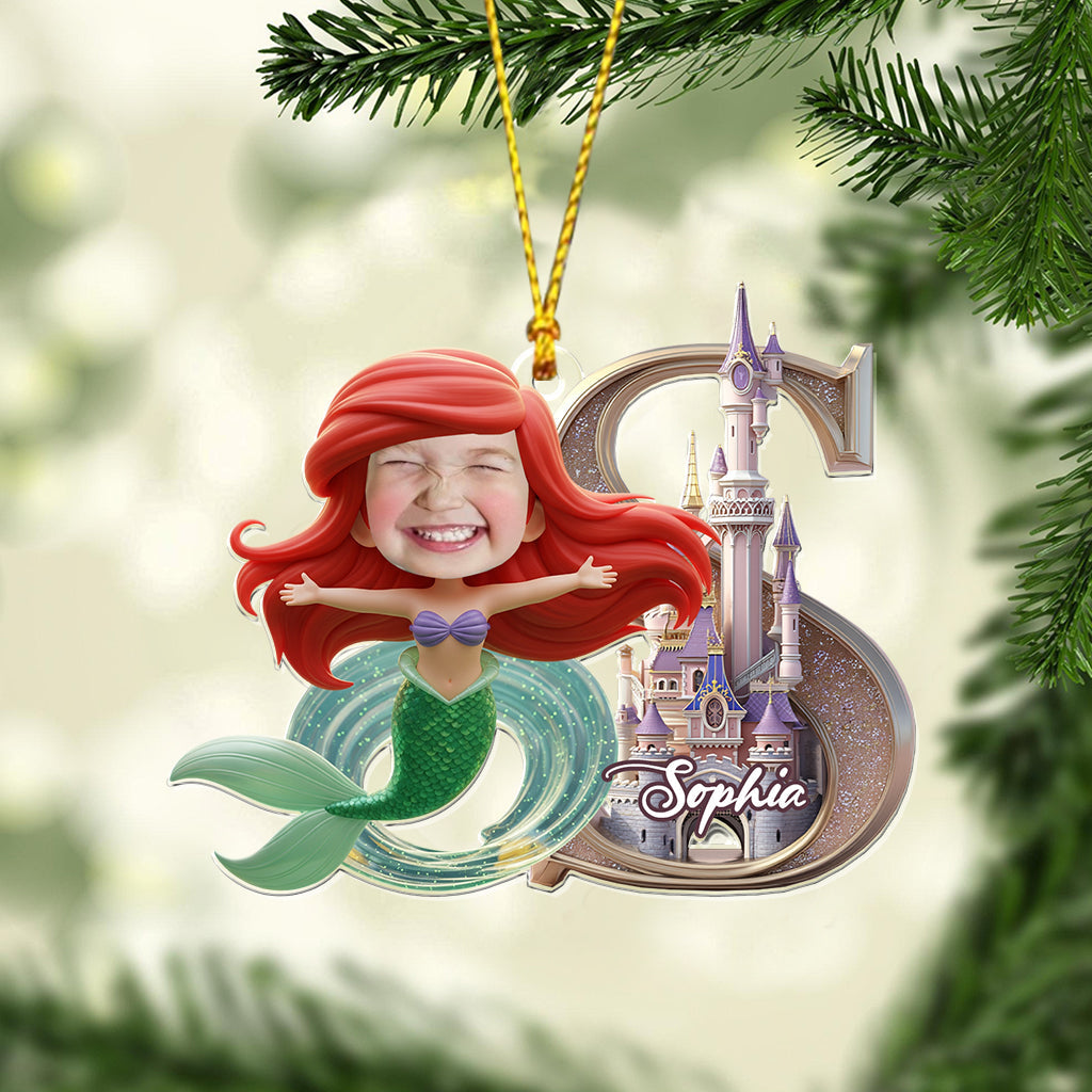 Personalized Transparent Mouse Ornament for Christmas Gift One-sided Ornament GradoCreations