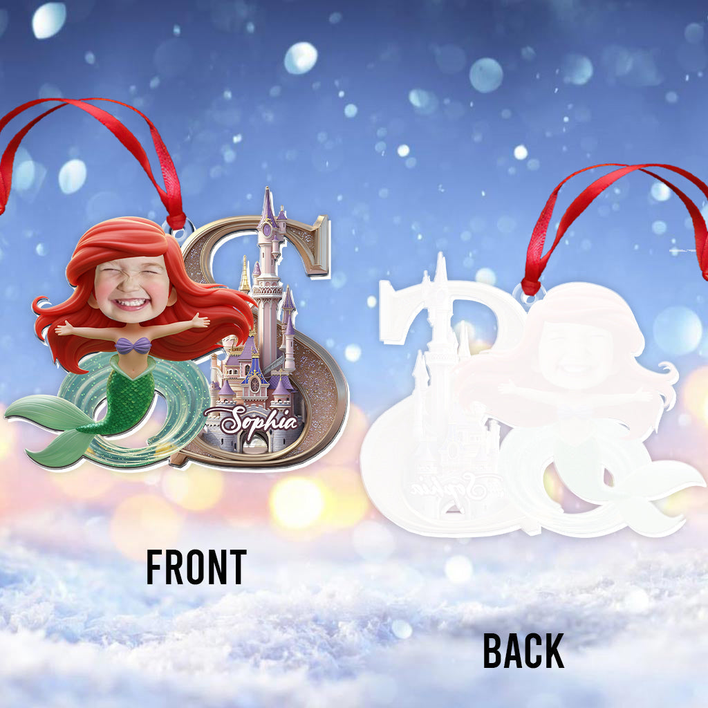 Personalized Transparent Mouse Ornament for Christmas Gift One-sided Ornament GradoCreations