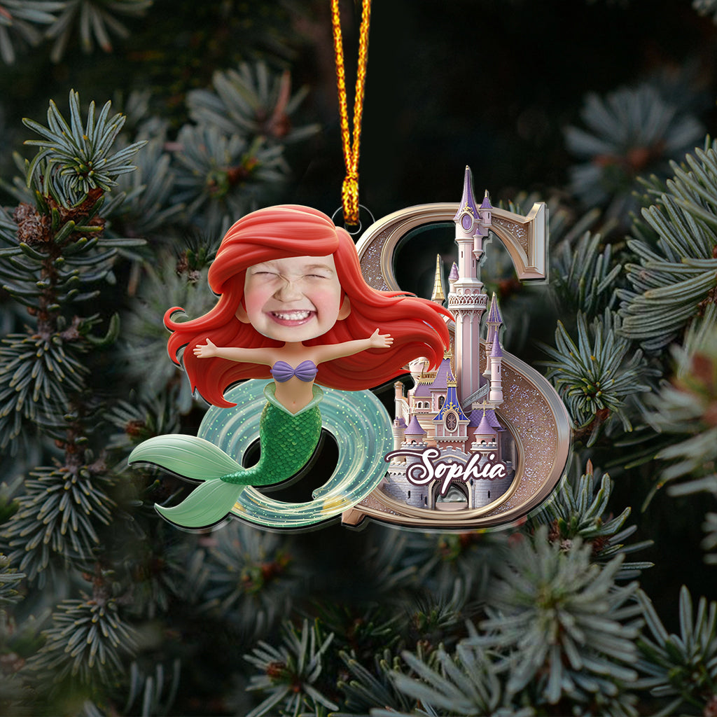 Personalized Transparent Mouse Ornament for Christmas Gift One-sided Ornament GradoCreations