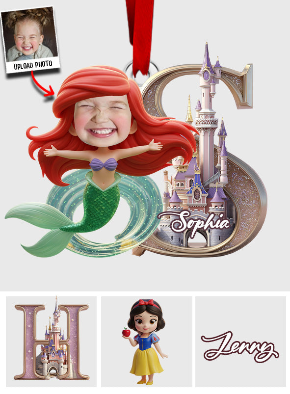 Personalized Transparent Mouse Ornament for Christmas Gift One-sided Ornament GradoCreations
