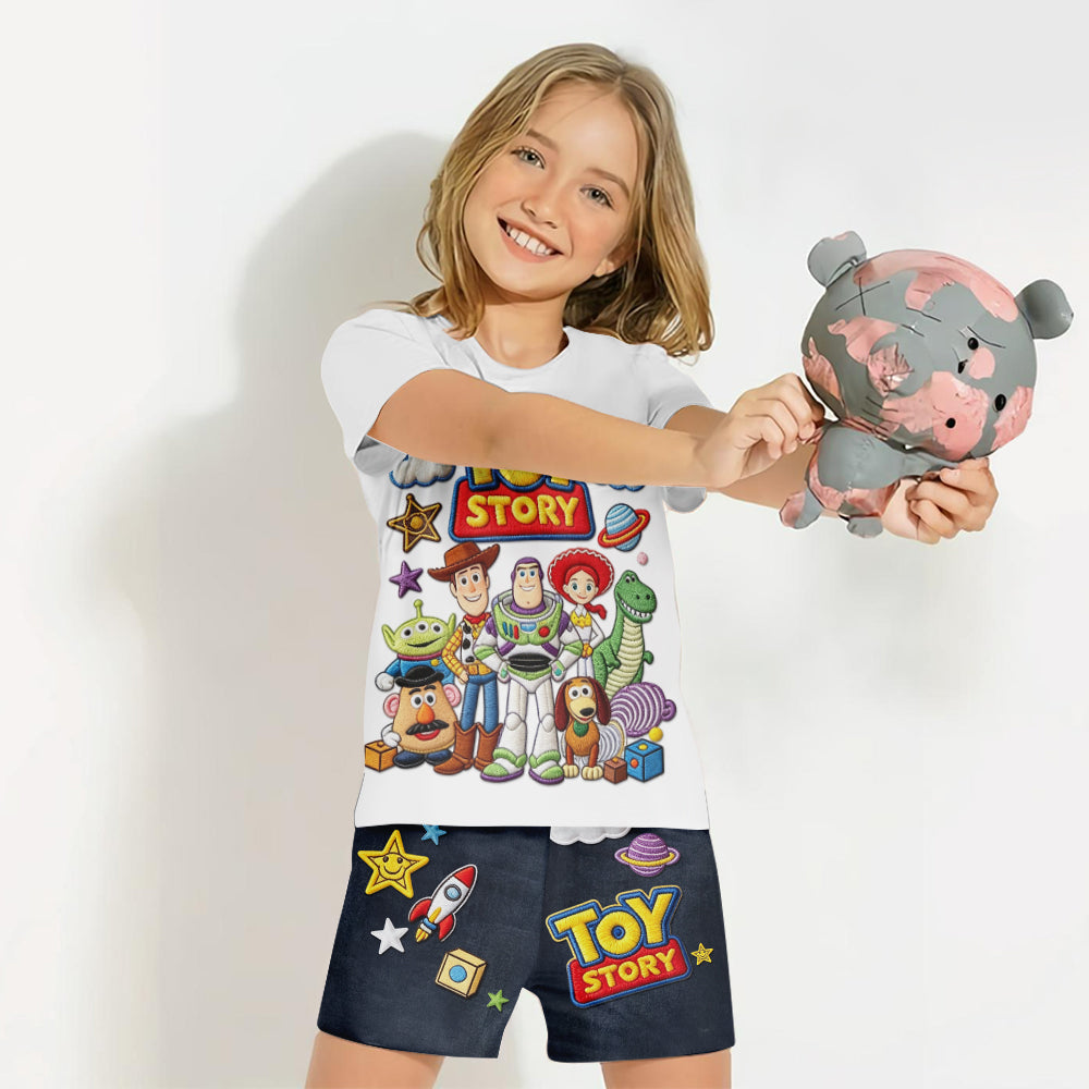 Personalized Toy Story T-Shirt & Shorts Set for Kids Kid T-shirt & Shorts GradoCreations
