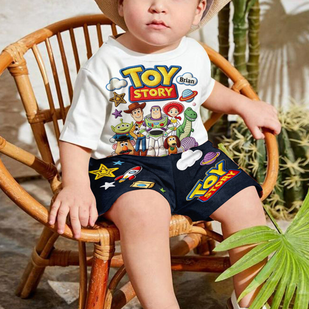 Personalized Toy Story T-Shirt & Shorts Set for Kids Kid T-shirt & Shorts GradoCreations