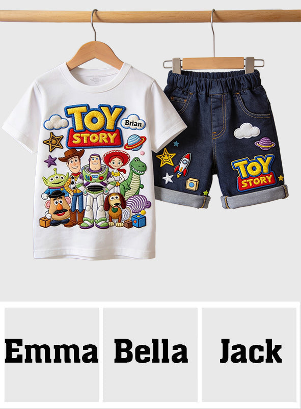 Personalized Toy Story T-Shirt & Shorts Set for Kids Kid T-shirt & Shorts GradoCreations