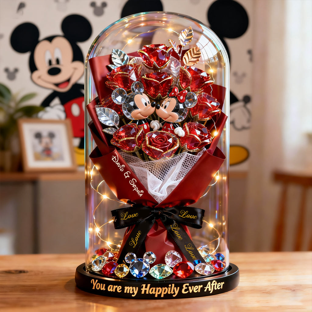 Personalized Acrylic Flower Display Plaque Gift for Couples Custom Shaped Acrylic Plaque GradoCreations