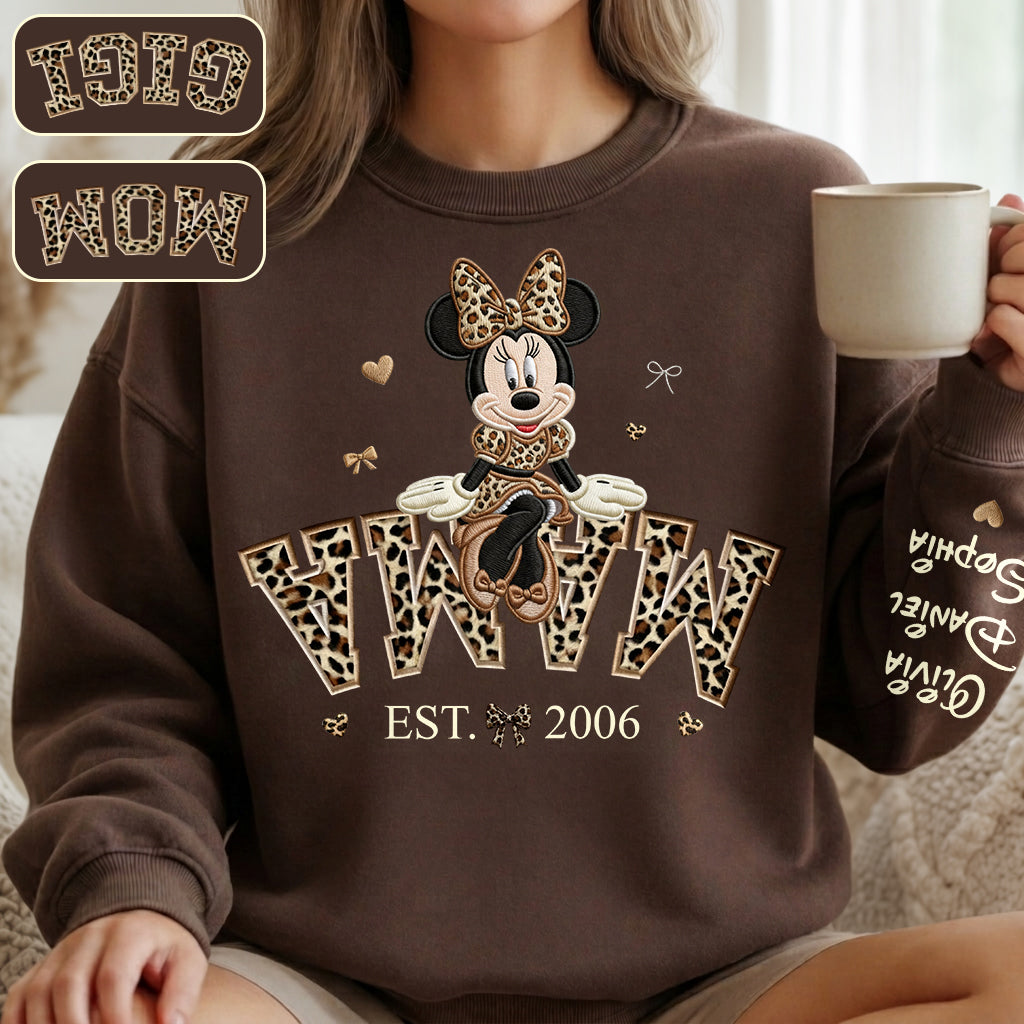 Personalized All Over Shirt with Minnie Mouse Design for Mom All Over Shirt GradoCreations