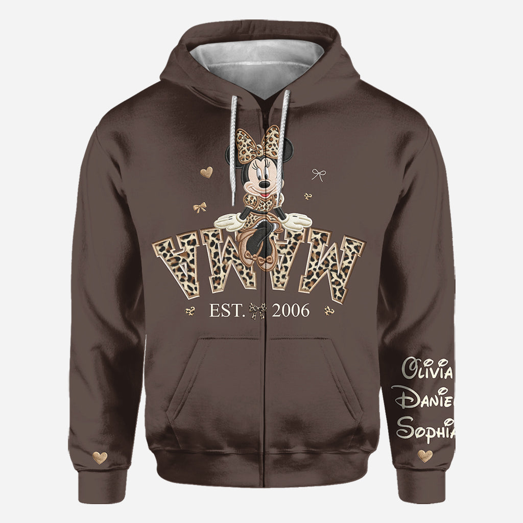 Personalized All Over Shirt with Minnie Mouse Design for Mom All Over Shirt GradoCreations