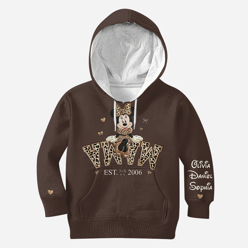 Personalized All Over Shirt with Minnie Mouse Design for Mom All Over Shirt GradoCreations