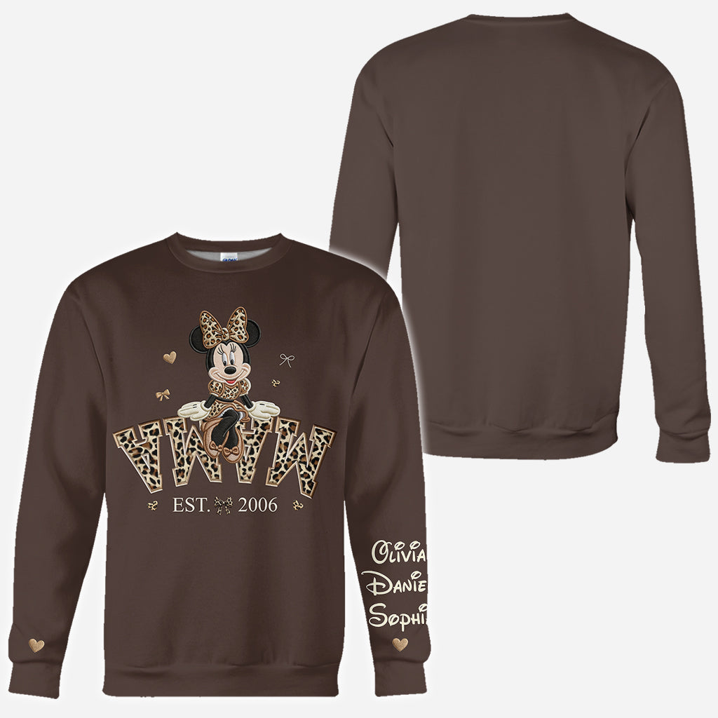 Personalized All Over Shirt with Minnie Mouse Design for Mom All Over Shirt GradoCreations