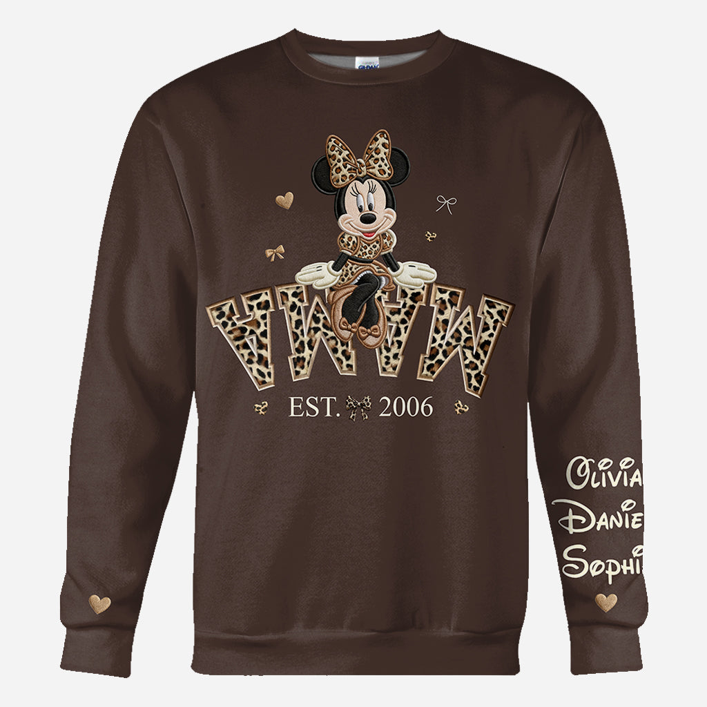 Personalized All Over Shirt with Minnie Mouse Design for Mom All Over Shirt GradoCreations