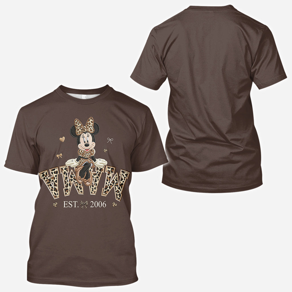 Personalized All Over Shirt with Minnie Mouse Design for Mom All Over Shirt GradoCreations