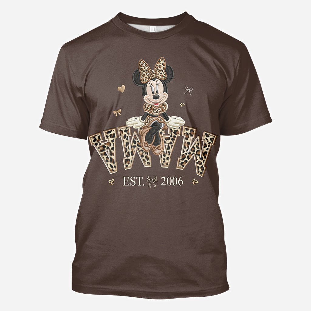 Personalized All Over Shirt with Minnie Mouse Design for Mom All Over Shirt GradoCreations