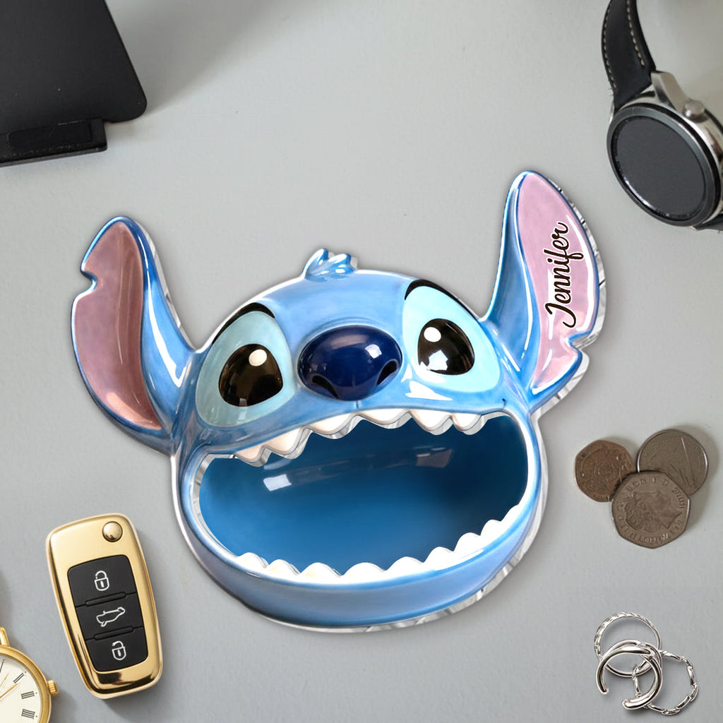 Personalized Stitch Catch-All Tray Custom Name Gift for Mom Catch-All Tray GradoCreations
