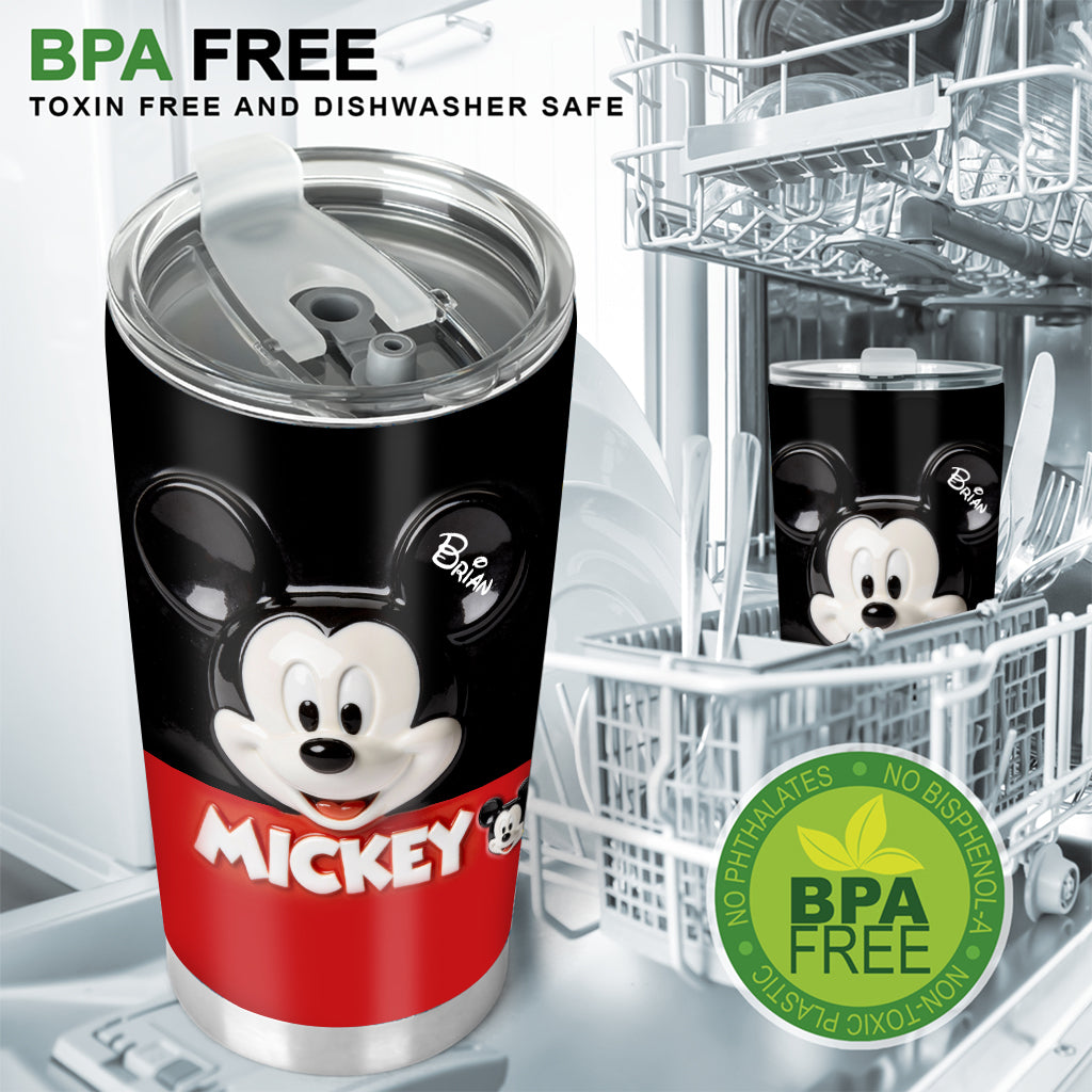 Personalized Mickey and Minnie Mouse Tumbler Gift for Kids Tumbler GradoCreations